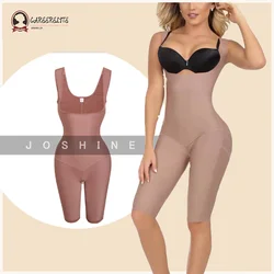 Combinaison de batterie sans couture pour femme, vêtements en saillie, collants une pièce, sous-vêtements amincissants, corset, short au genou, lève-fesses