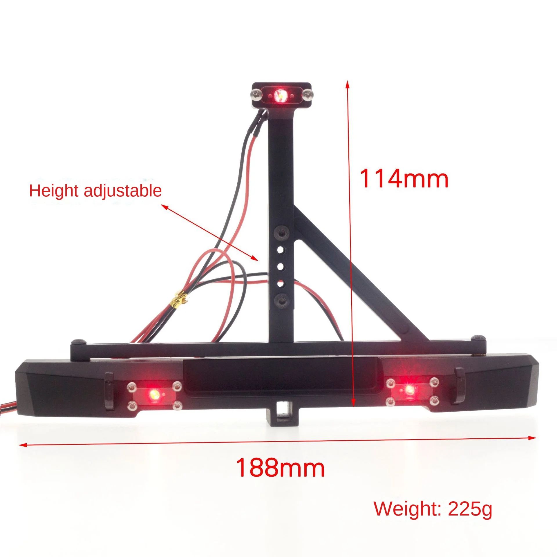 

1 шт. цельнометаллическая задняя буксировочная штанга с крючком, высокое соответствие стандартам TRX4 TRX6 YK SCX10, обновленные аксессуары