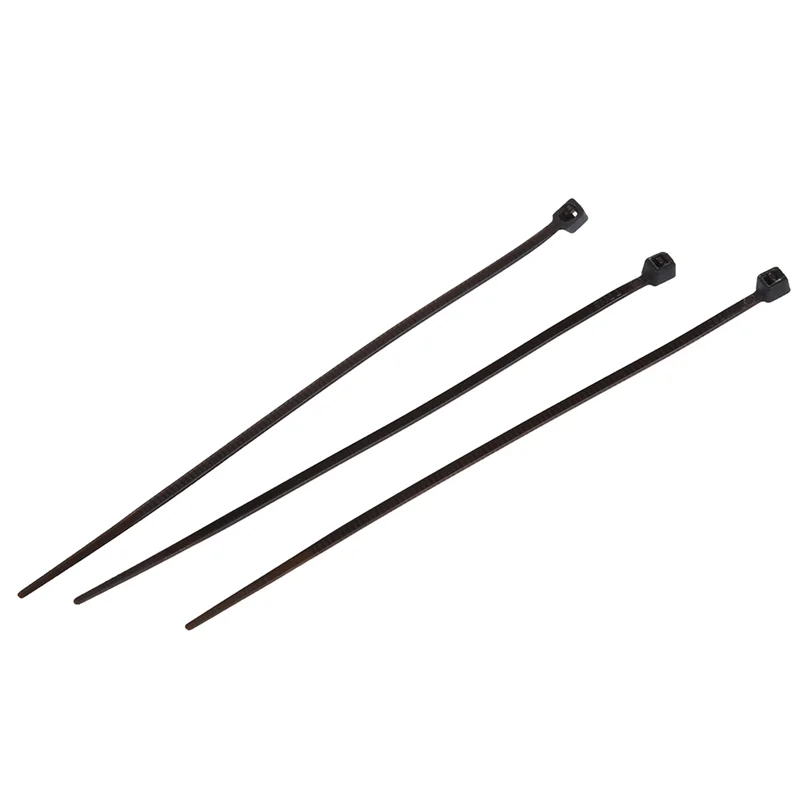 A01F-6000 قطعة كابل نايلون أسود بسحاب ربطة عنق ربط 95 مم × 2 مم