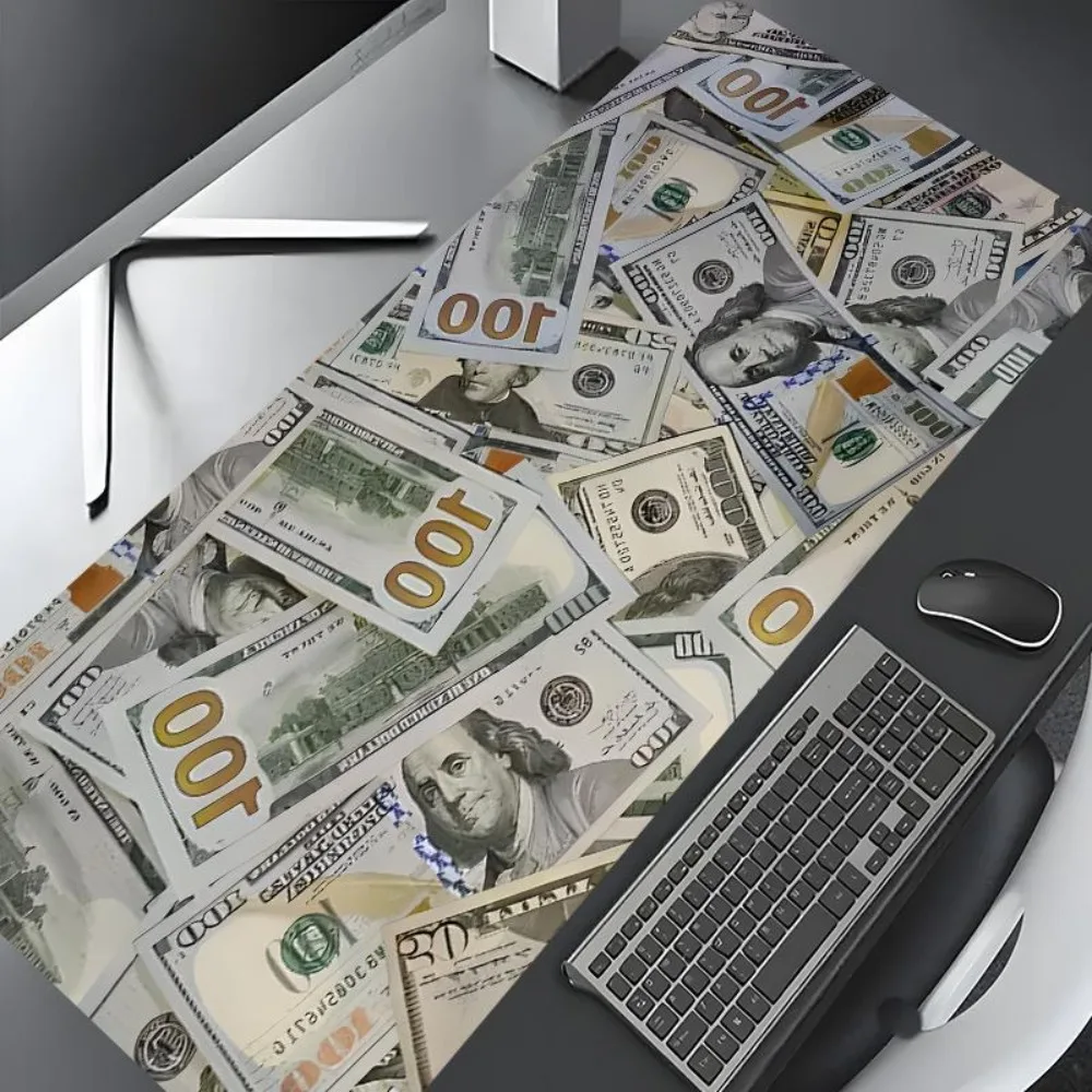 VANKYIN Currency Gaming Mouse Pad Large Non-Slip Desk Mat, Waterproof Keyboard Pad Protector for PC Laptop Gaming Desktop