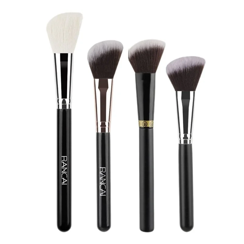 

Large Powder Brush Flat Foundation Single Portable Makeup Soft Bristle Blush Contour Dotting