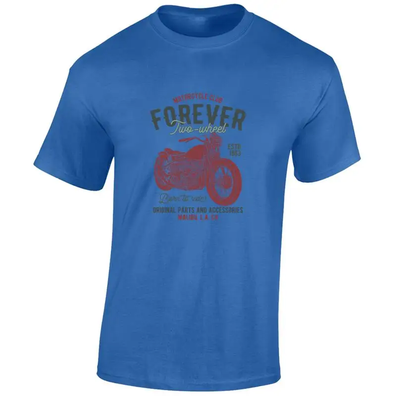 Camiseta para hombre CLUB de motocicleta FOREVER 2 ruedas, camiseta fresca para motociclista CHOPPER BIKER