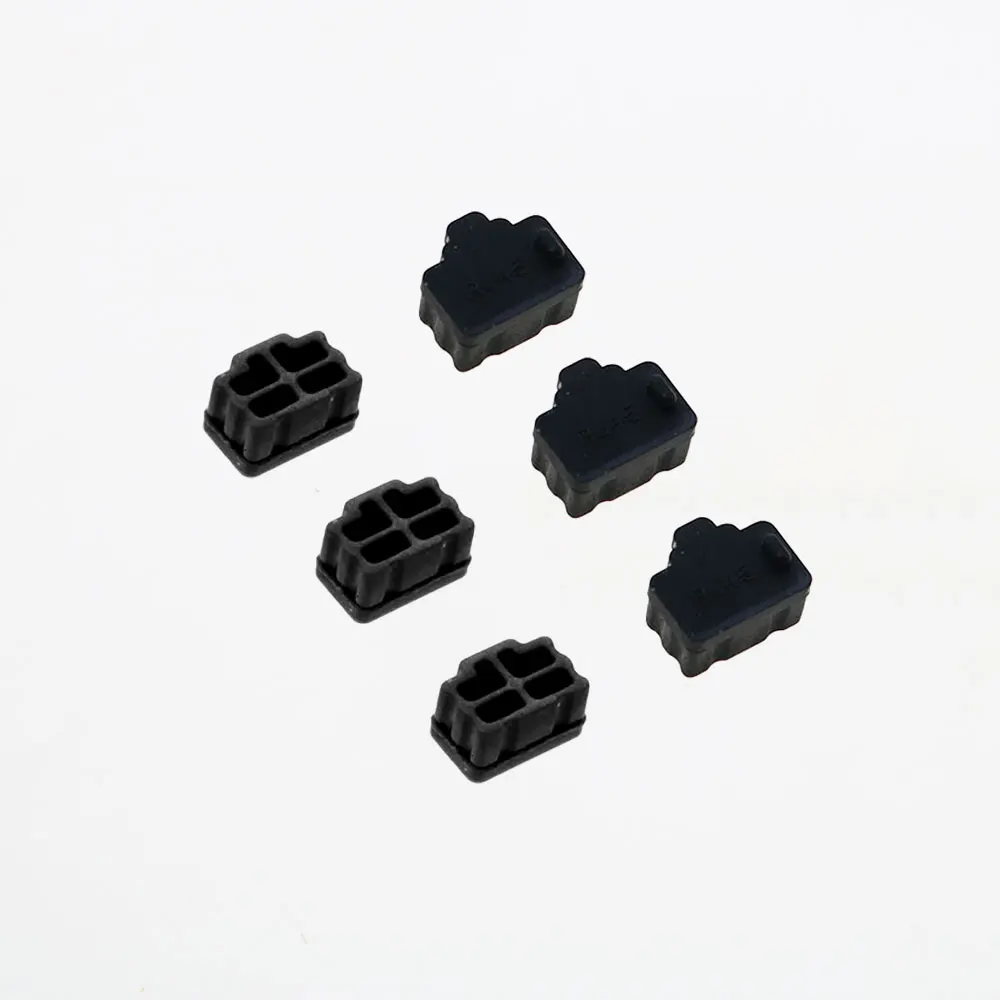 JCD 10pcs RJ45 Interface Silicone Dust Plug Laptop LAN Cable Dustproof Plugs Desktop Router Switch Network Card RJ45 Port Cover