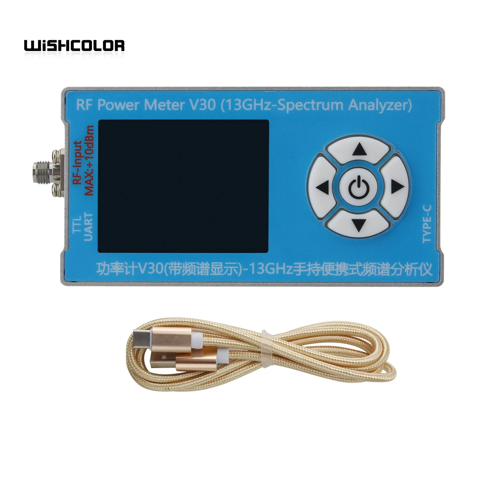 

Wishcolor V30 RF Power Meter USB Type-C with Spectrum Display 5MHz-13GHz Portable Handheld Spectrum Analyzer