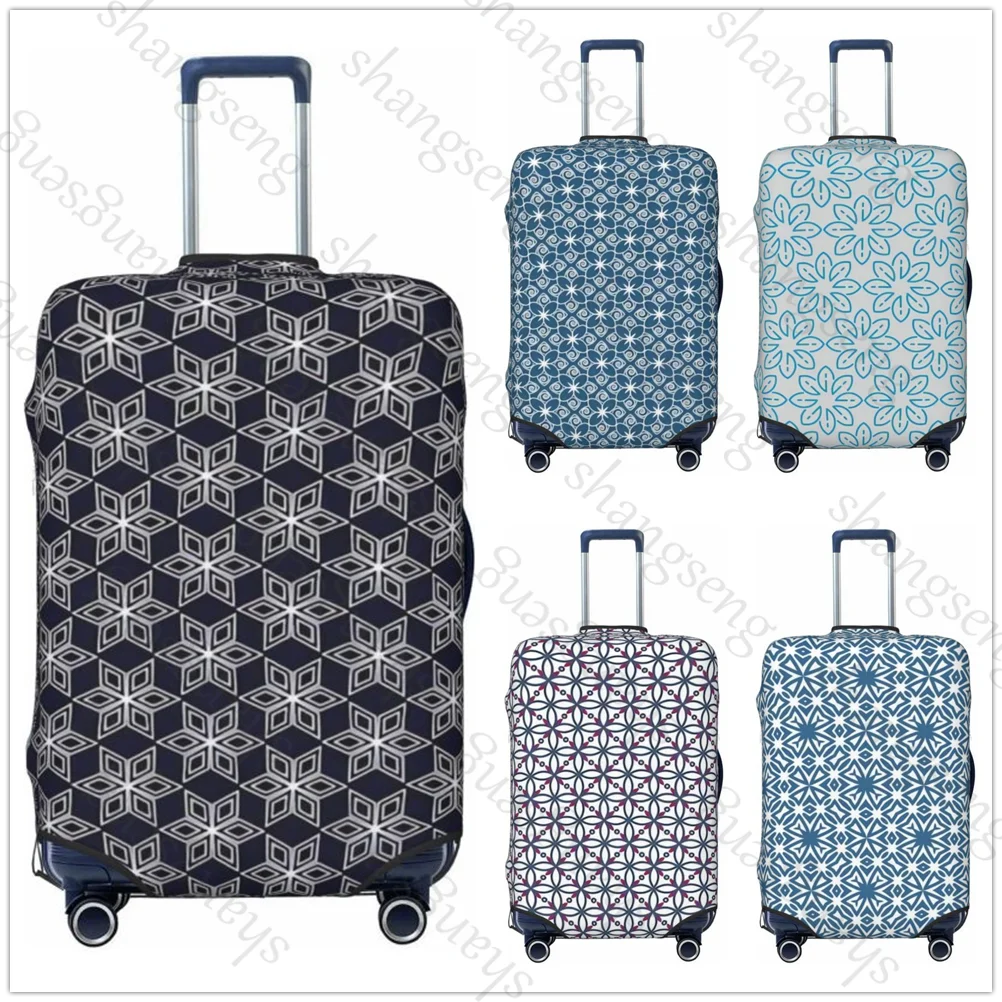 Seamless floral pattern vector Thicken Luggage Cover Elasticity Trolley dust cover Suitcase Protection Suitcase Case Accessories