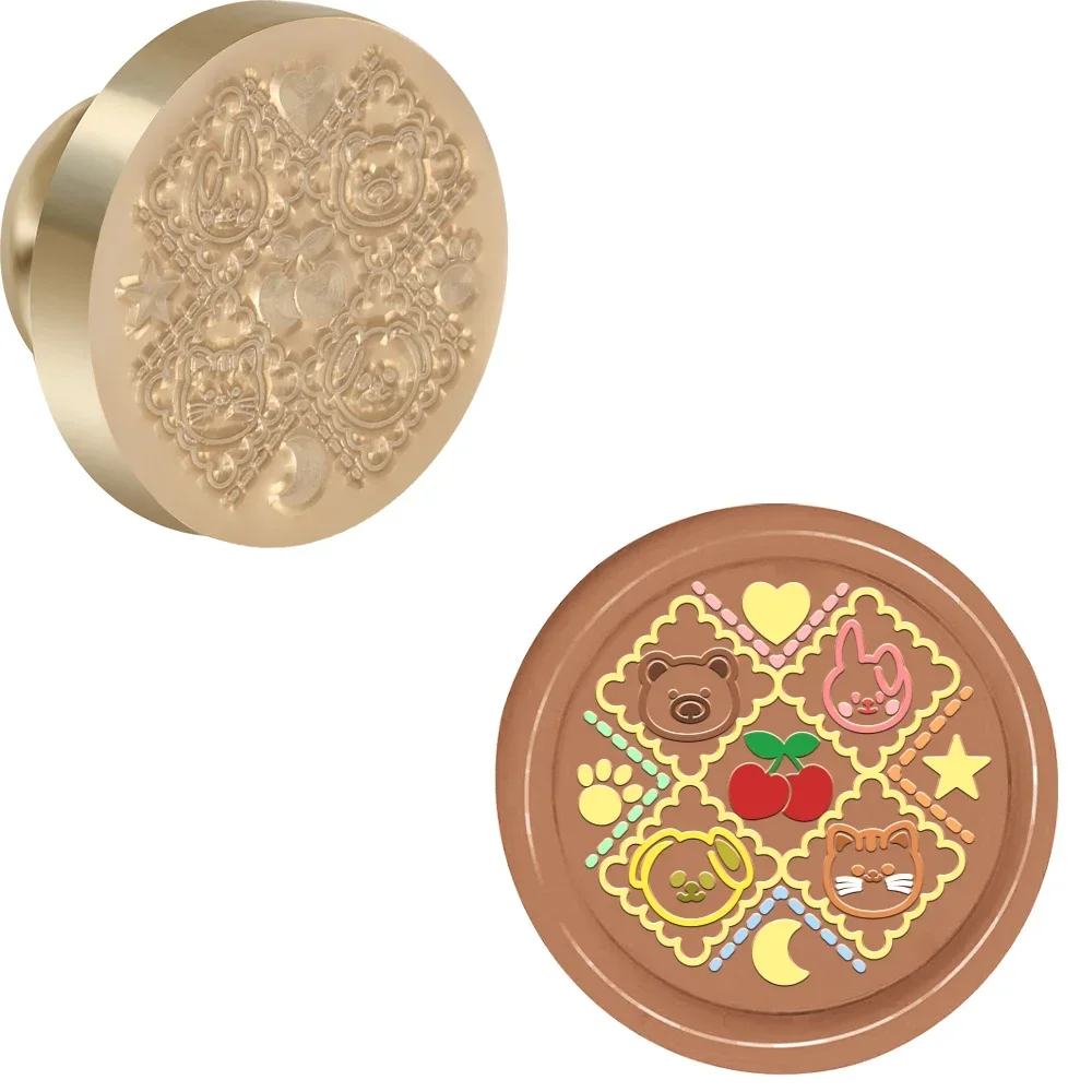 Vlinder Kroon Paw Print Lakzegel Zegel Stempel Koperen Kop Reliëf Proces Stempel Afdichting Voor Diy Kaarten Bruiloft Uitnodiging Decoratie