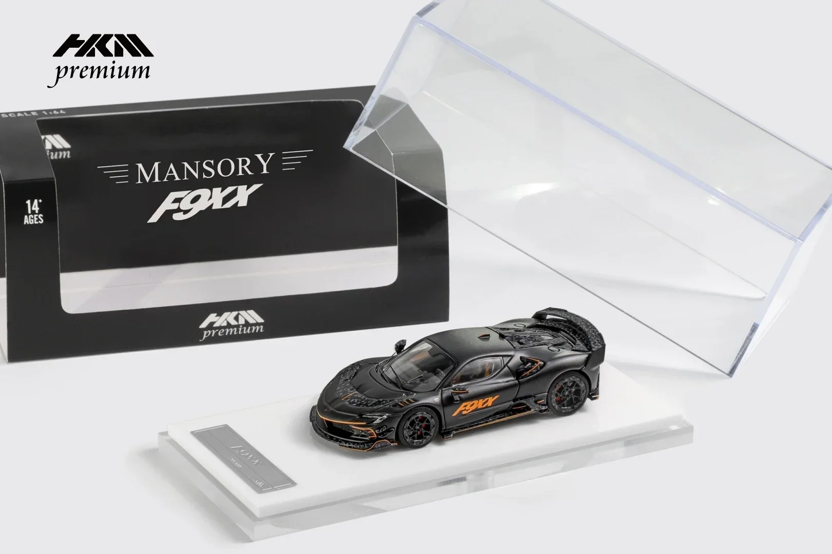 HKM Premium 1:64 Mansory modified SF90 F9XX  Diecast Model Car