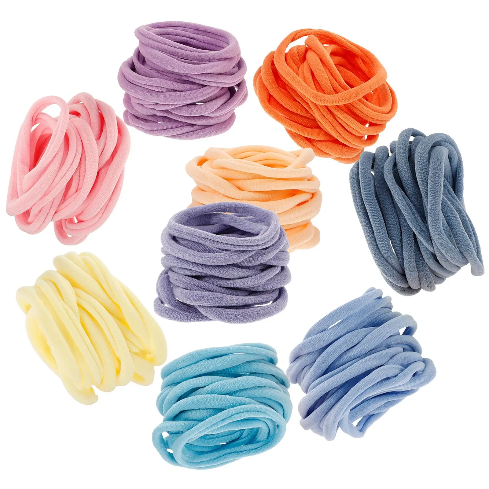 

180 Pcs Diy Weaving Loom Loops Toy Cord Knitter Refill Crafting Kit 9 Colors 155g Elastic Pot Holder Loops For Yarn Projects