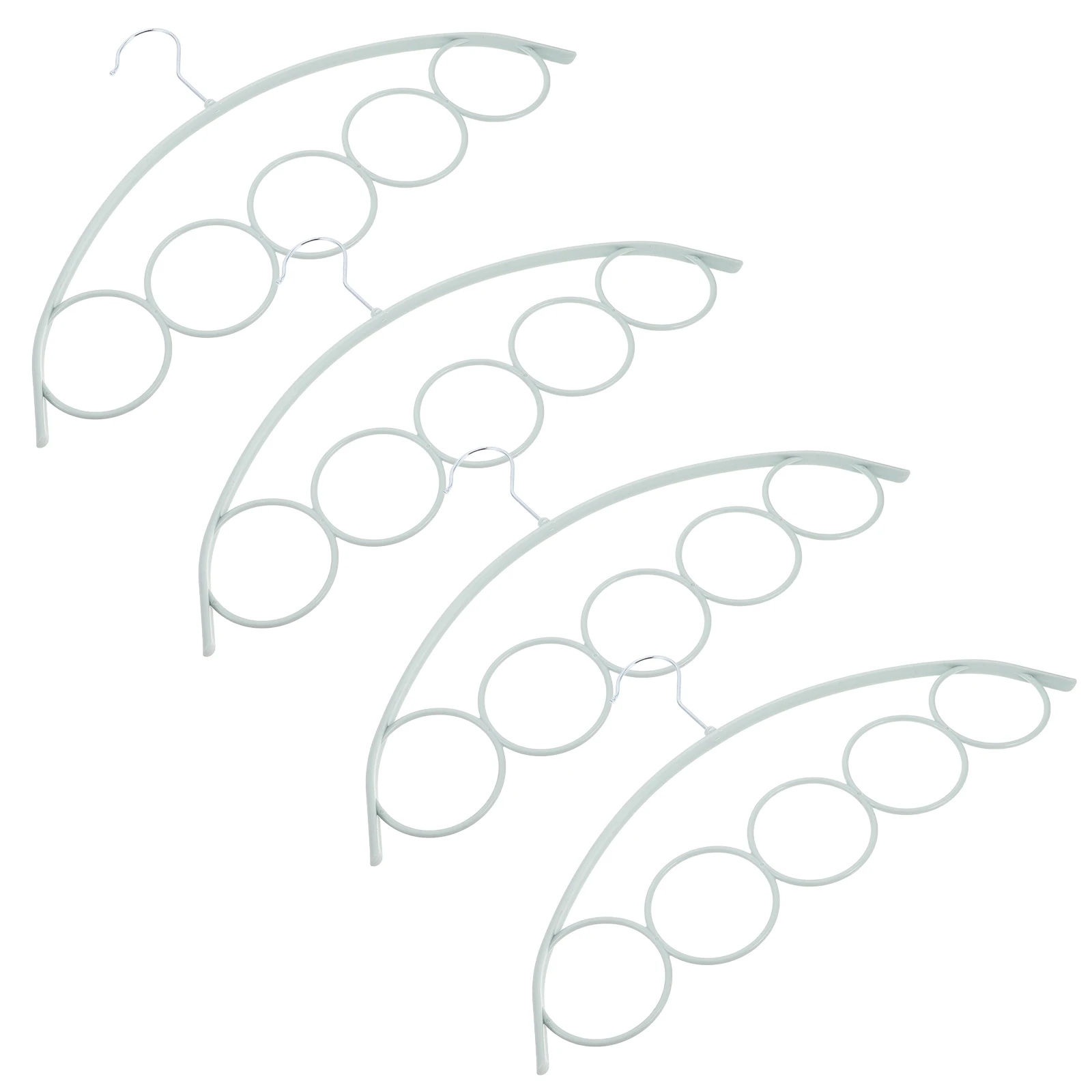 

4 Pcs Non-slip Hanger Accessory Scarf Rack PP Holders for Closet Belt Organizer Hangers Scarves