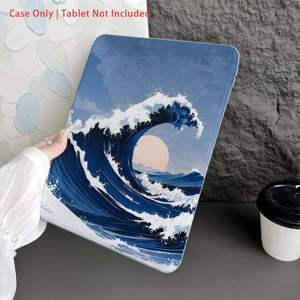 حافظة لجهاز سامسونج، حافظة كمبيوتر لوحي قابلة للطي متوافقة مع سامسونج لجهاز جالاكسي تاب S7/S8/S9