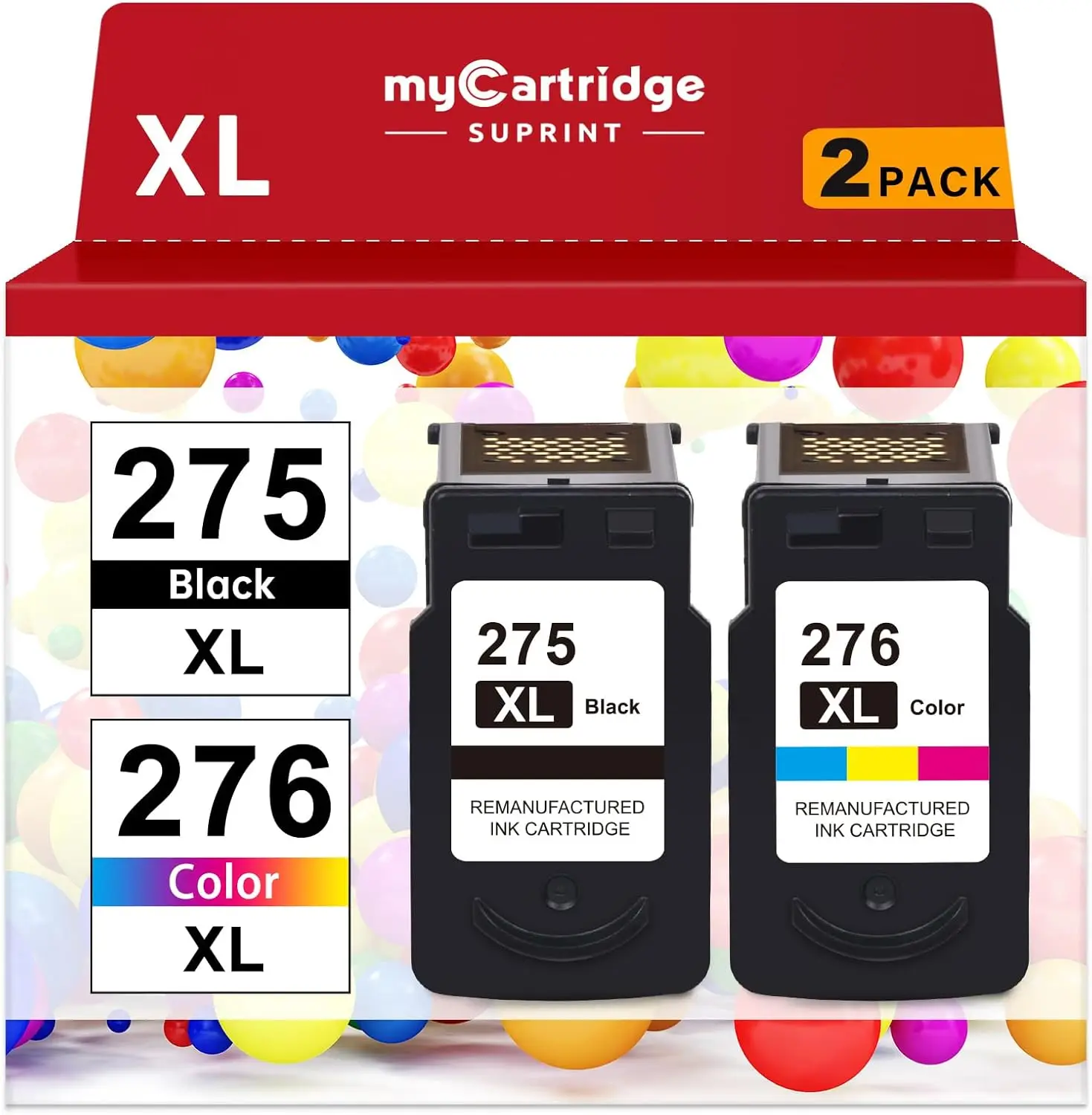 

Replacement Ink Cartridges for Canon Pixma Printers, Compatible with TS3722 TS3700 TR4722 Models