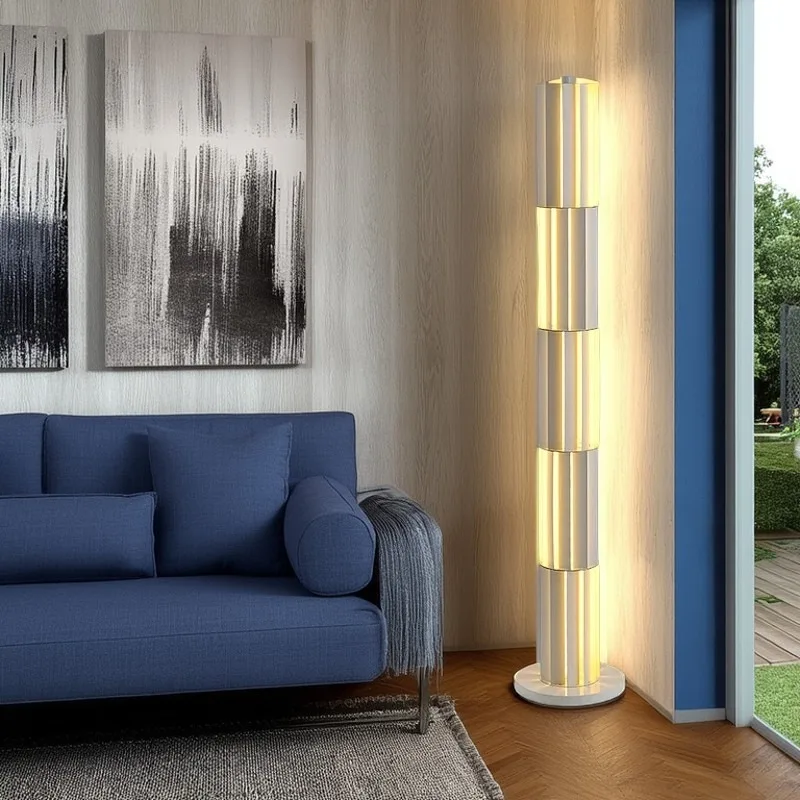 Floor light luxury model room bedroom study living room, fashionable personality remote control modern bar romantic and simple
