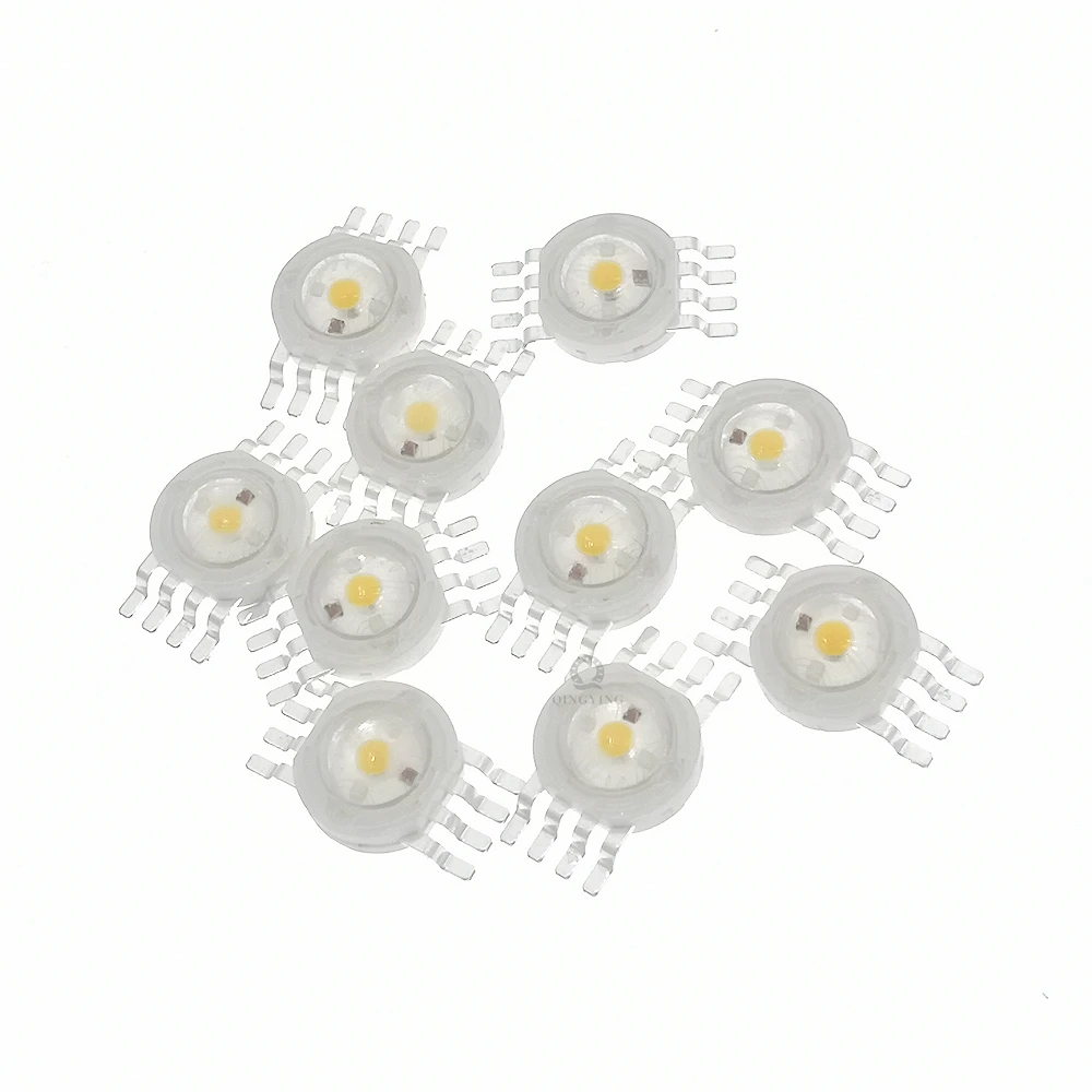 10pcs-100pcs 30mil 4W Colorful RGBW RGBWW LED Diode 300mA 350mA High Power LED Chip RGB+White/Warm For LED Stage Lighting Beads