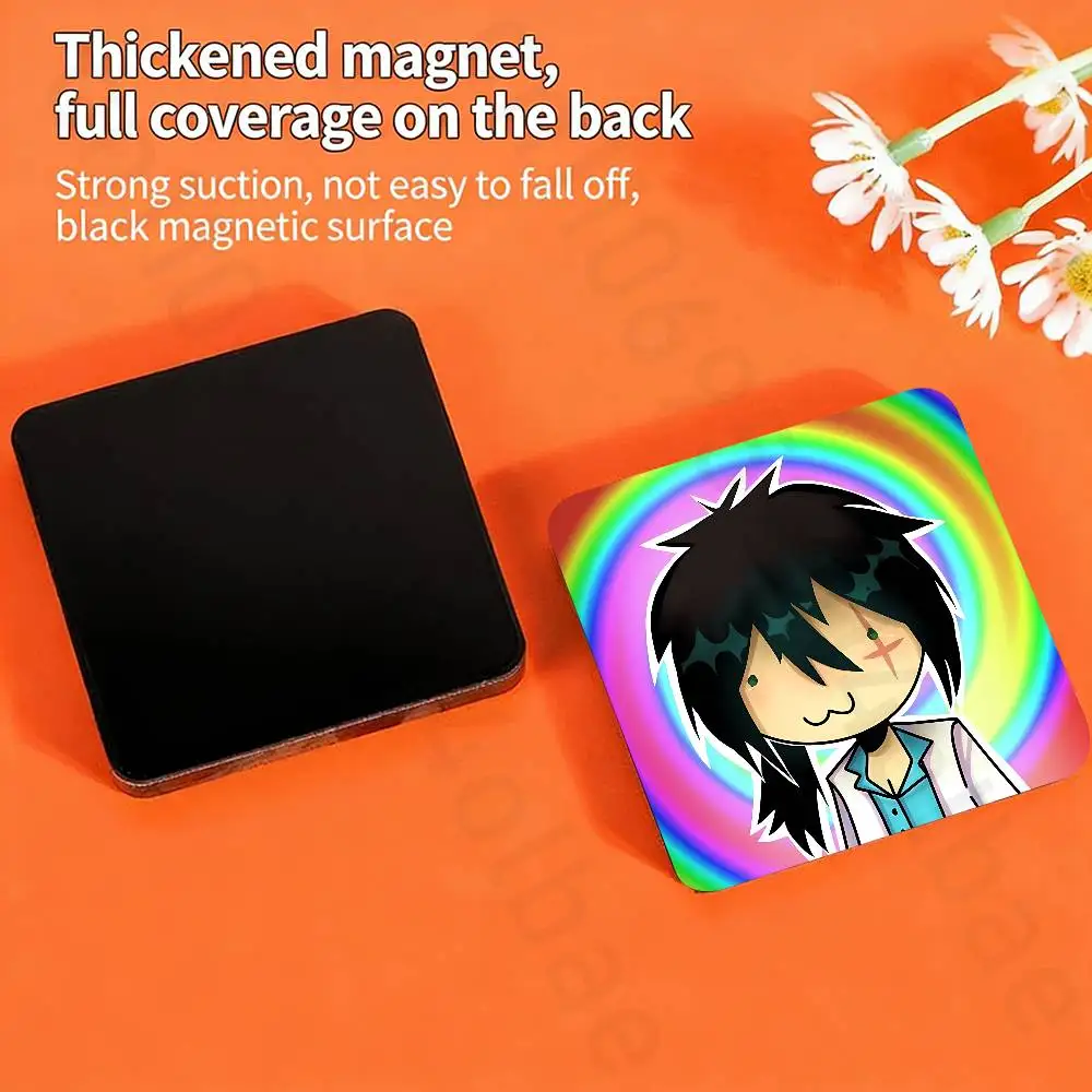 H-hotline miami  Fridge Magnet Personalized Magnetic Durable Plastic Square Picture Surface Fridge Magnets