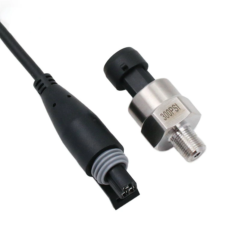 Pressure Sensor Transmitter Transducer Stainless Steel 1/8”-27 NPT Oil Fuel Diesel Air Gas Water Import Ceramic with 0.3m Cable