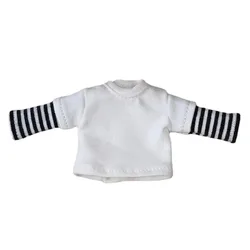 HOUZIWA OB11 Doll Clothes Paneled Long Sleeves T-shirt GSC 1/12 BJD Doll Shirt