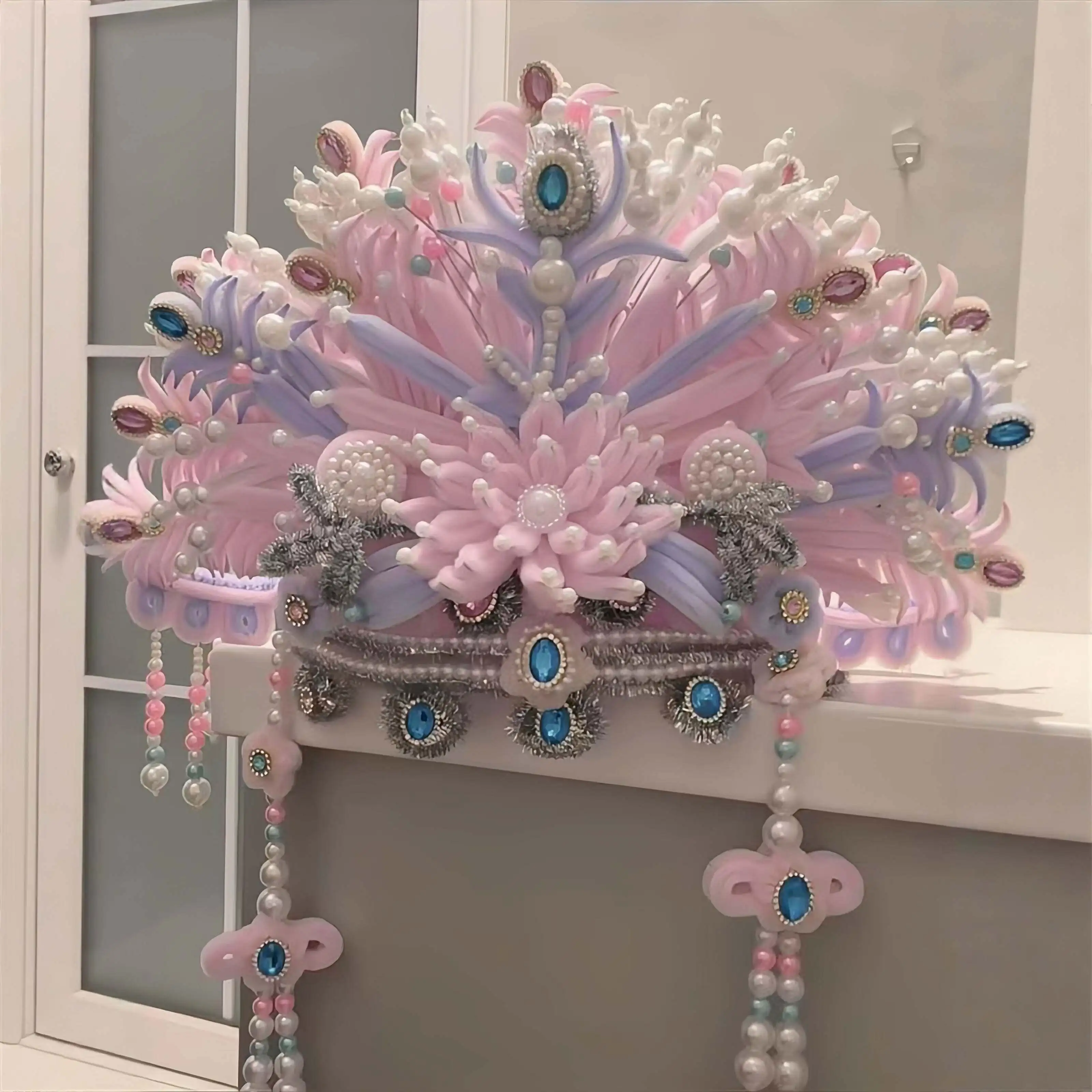 

Phoenix crown twist stick material package, full set, handmade high-value headgear, creative performance props, gifts