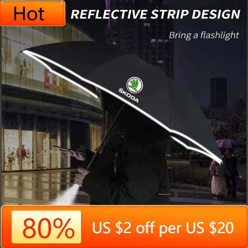 

Автомобильная наклейка для Skoda, новинка 2025 года, для Skoda Octavia 2 1 Kamiq Fabia Superb Yeti Kodiaq Karoq Scala, автомобильная полностью автоматическая светоотражающая S