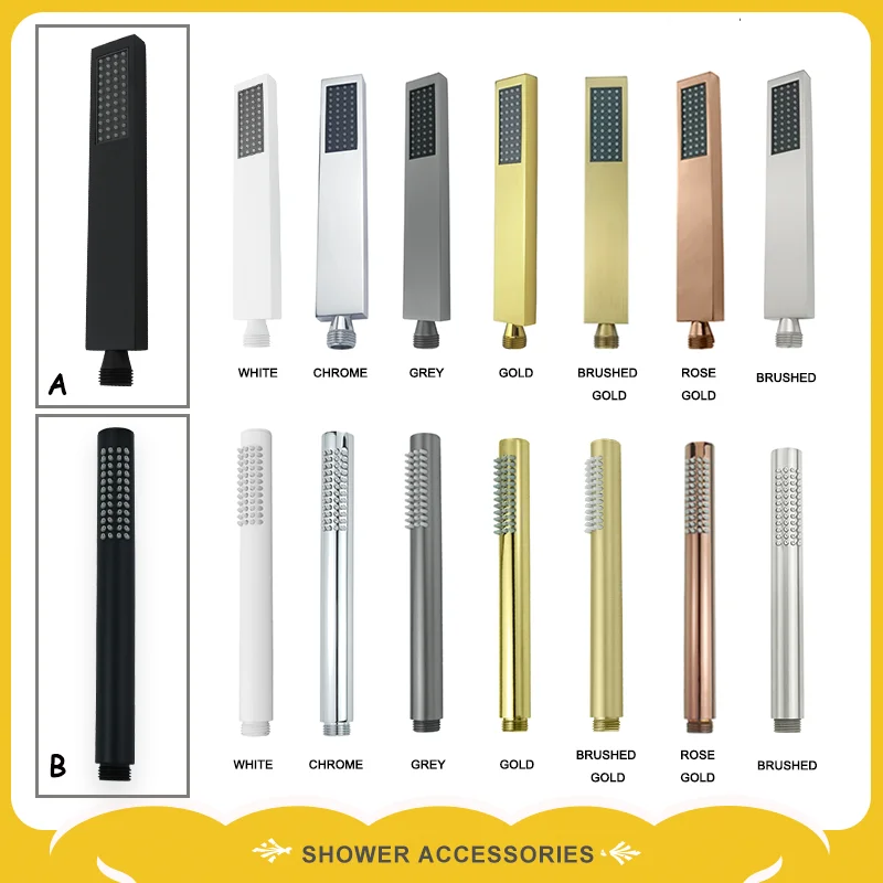 

Brushed Gold High Quality Brass Hand Shower Head with 1.5M Stainless Steel Hose Water Saving Handshower Faucet Accessor