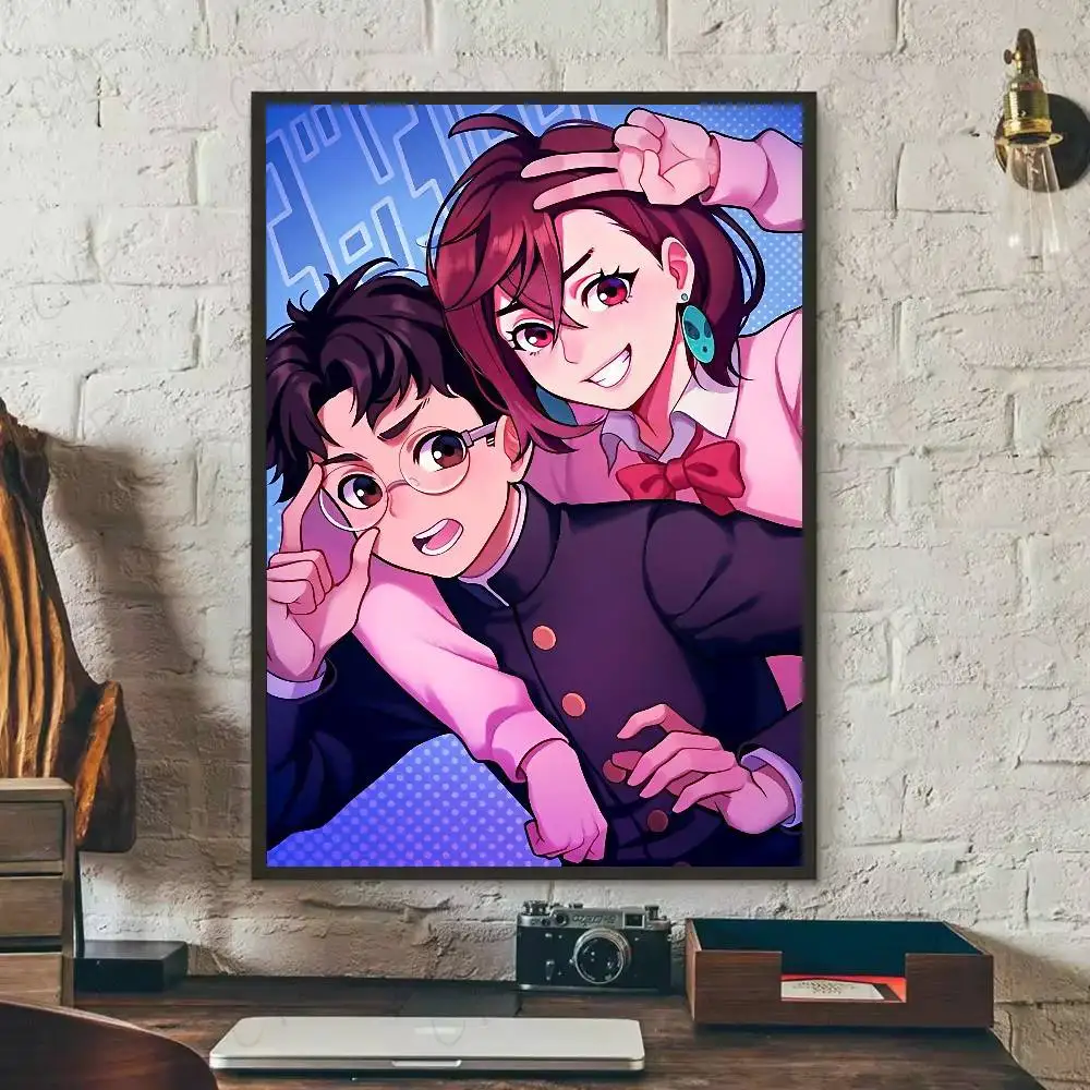 HOT ANIME DANDADAN Poster Galerie Drucke Selbstklebende Wohnkultur Dekoration Wandtattoos Wohnzimmer Aufkleber