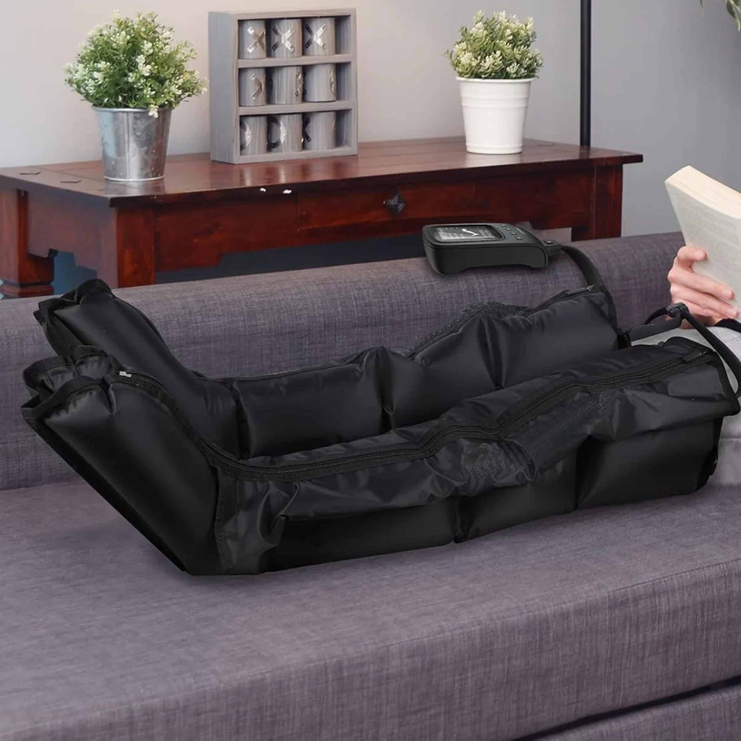 New Physiotherapy Rehabilitation Products Air Compression 4 Chambers Arm Waist Leg Foot Massagers for Body Application
