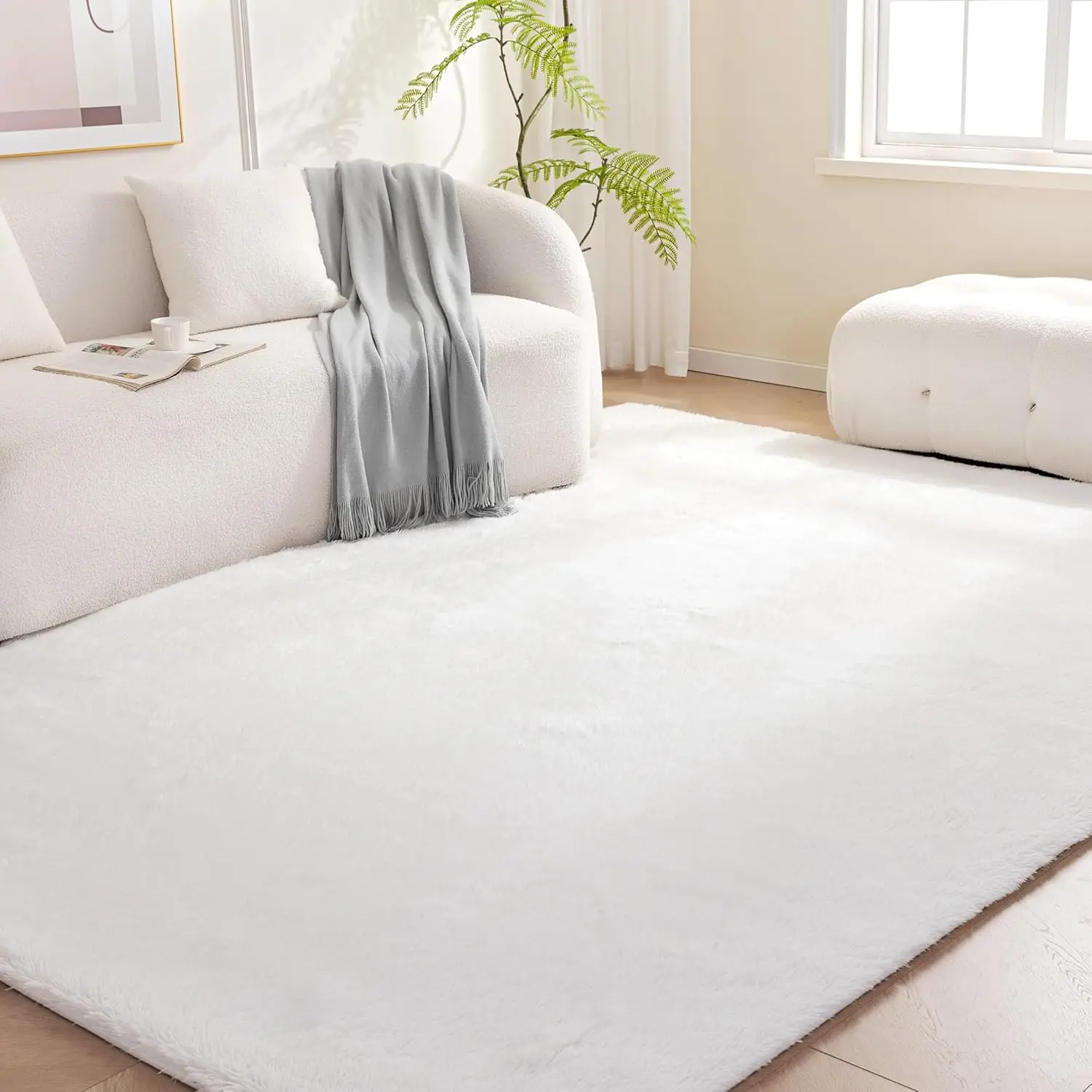 

Американские ретро-ковры для гостиной 120x180 см, кремовый плюшевый ковер для дома, нерегулярной формы, для спальни, противоскользящий.