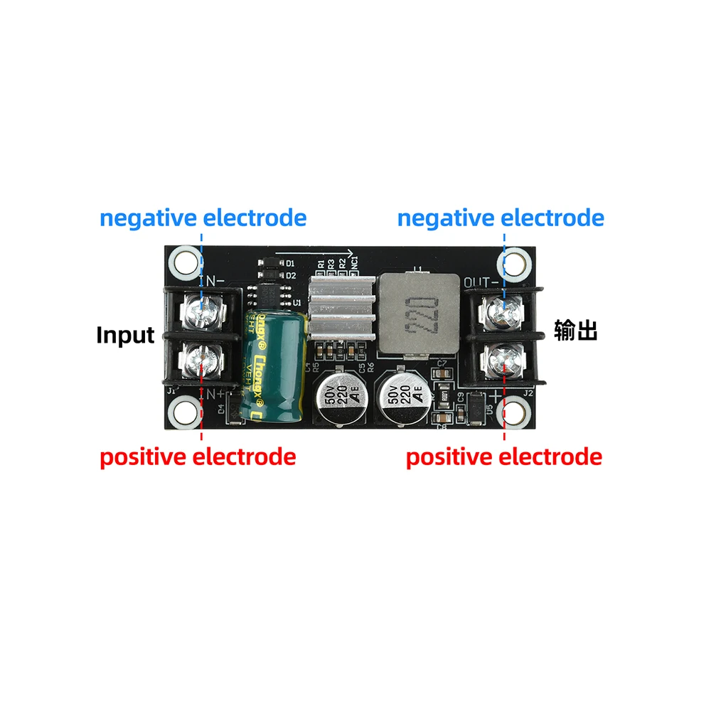 DC 7-38V auf DC 5V 12V 6A Step-Down-Modul, Niedrige Welligkeit, Hochleistungs-Buck-Wandlerplatine, Stromversorgung – Detail 9