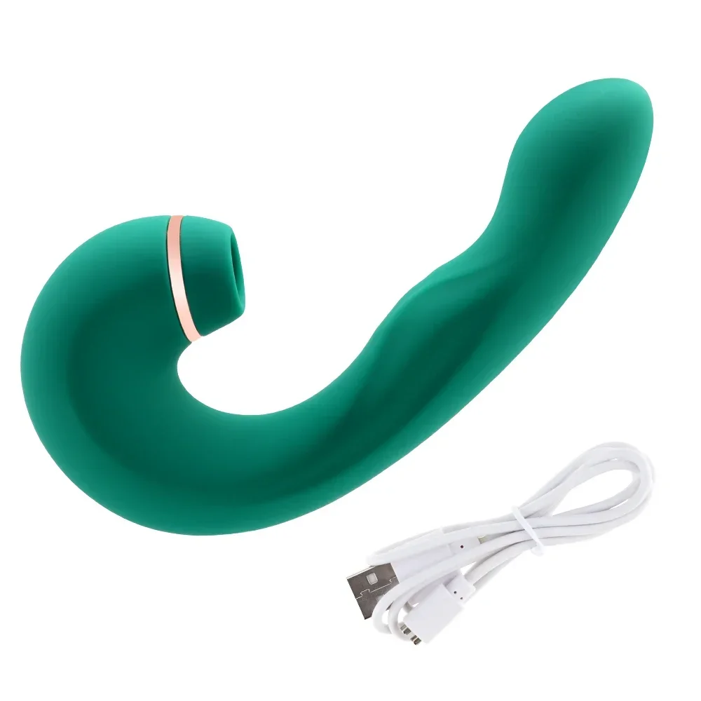 New Silicone Oral Clitoral Sucking G Spot Vibrator Clitoris Stimulator Dildo Massage Nipple Sucker Sex Toys for Woman Adults 18+