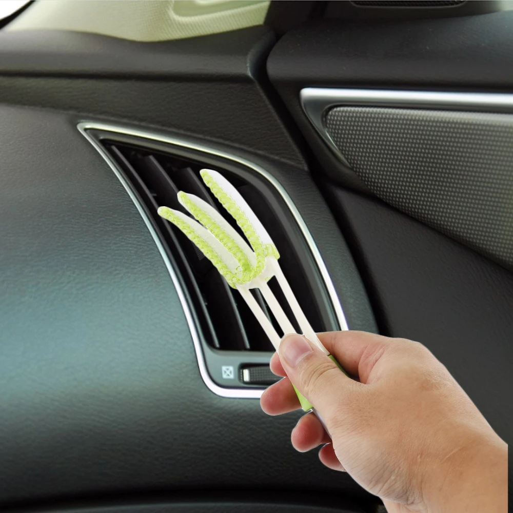 NEW Double Car Air-conditioner Outlet Window Cleaning Multi-purpose Brush