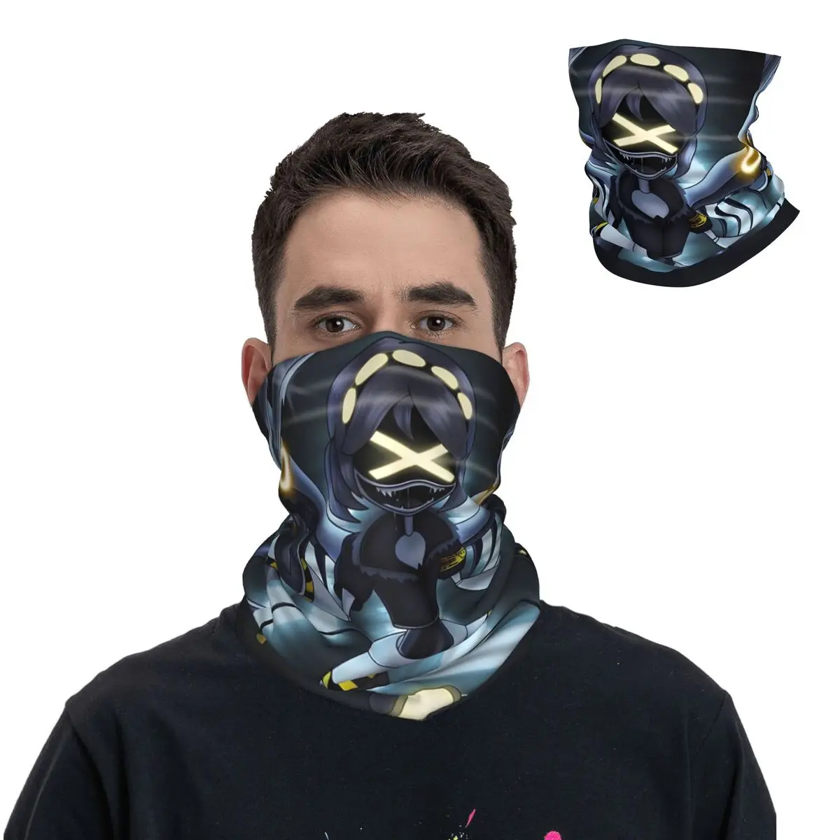 Cartoon Bandana Neck Gaiter Motorcycle Club Murder Drones Face Scarf Multifunctional Headwear Cycling Unisex Adult Windproof