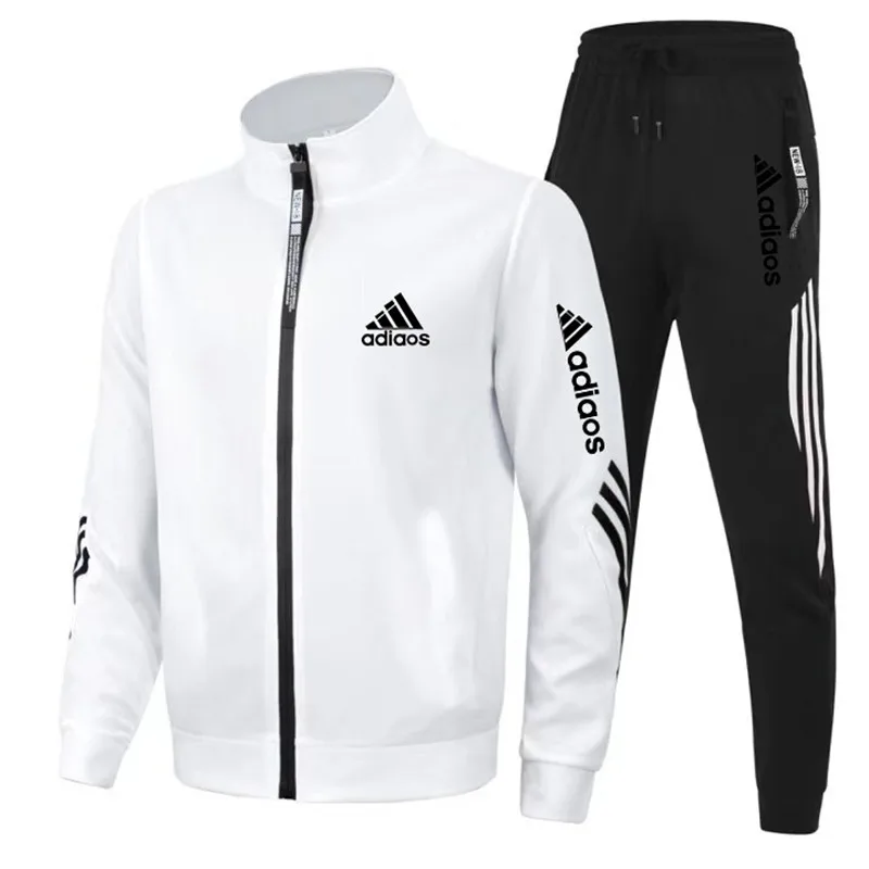 New Mens Tracksuits 2024 Men Sets Sweatshirt+sweatpants Tracksuit Zipper Stand Collar Sports Suit Jogging Fitness Men Clothing