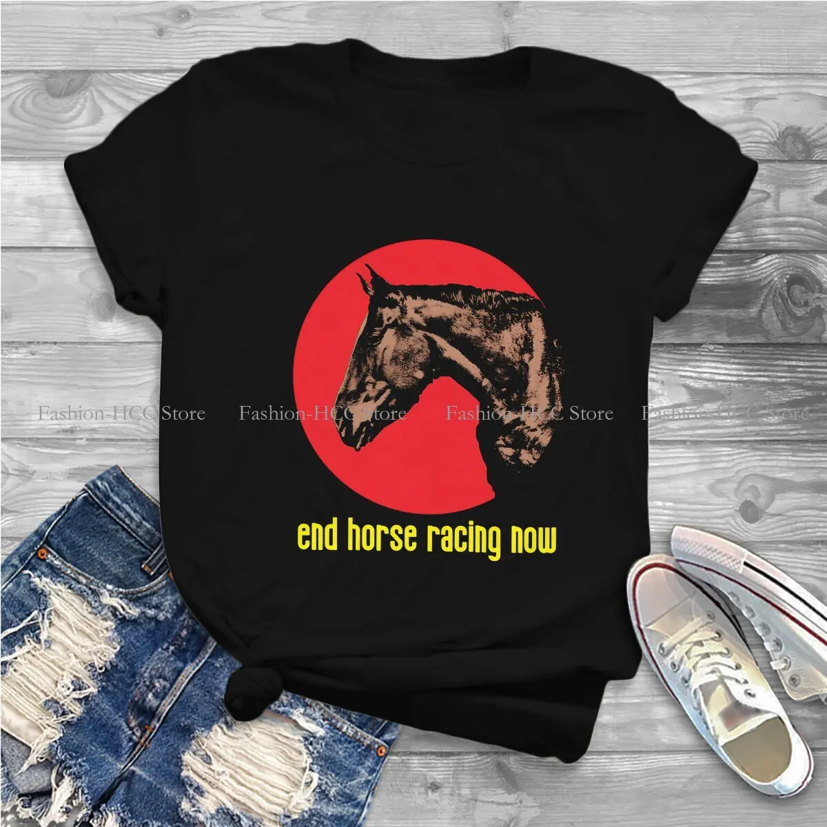 End Special Polyester TShirt Horse Racing Sports Top Quality Creative Graphic  T Shirt Stuff