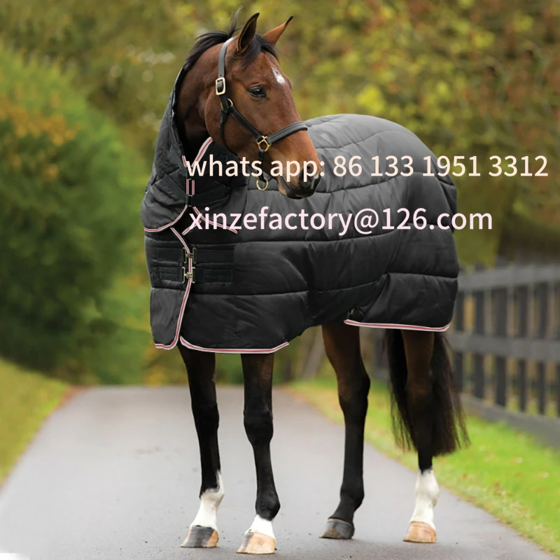 قابلة للتخصيص لملابس الحصان الشتوية الدافئة المقاومة للماء وقابلة للتنفس وخط مضغوط من قماش النايلون المبطن وحزام ملابس الحصان #1