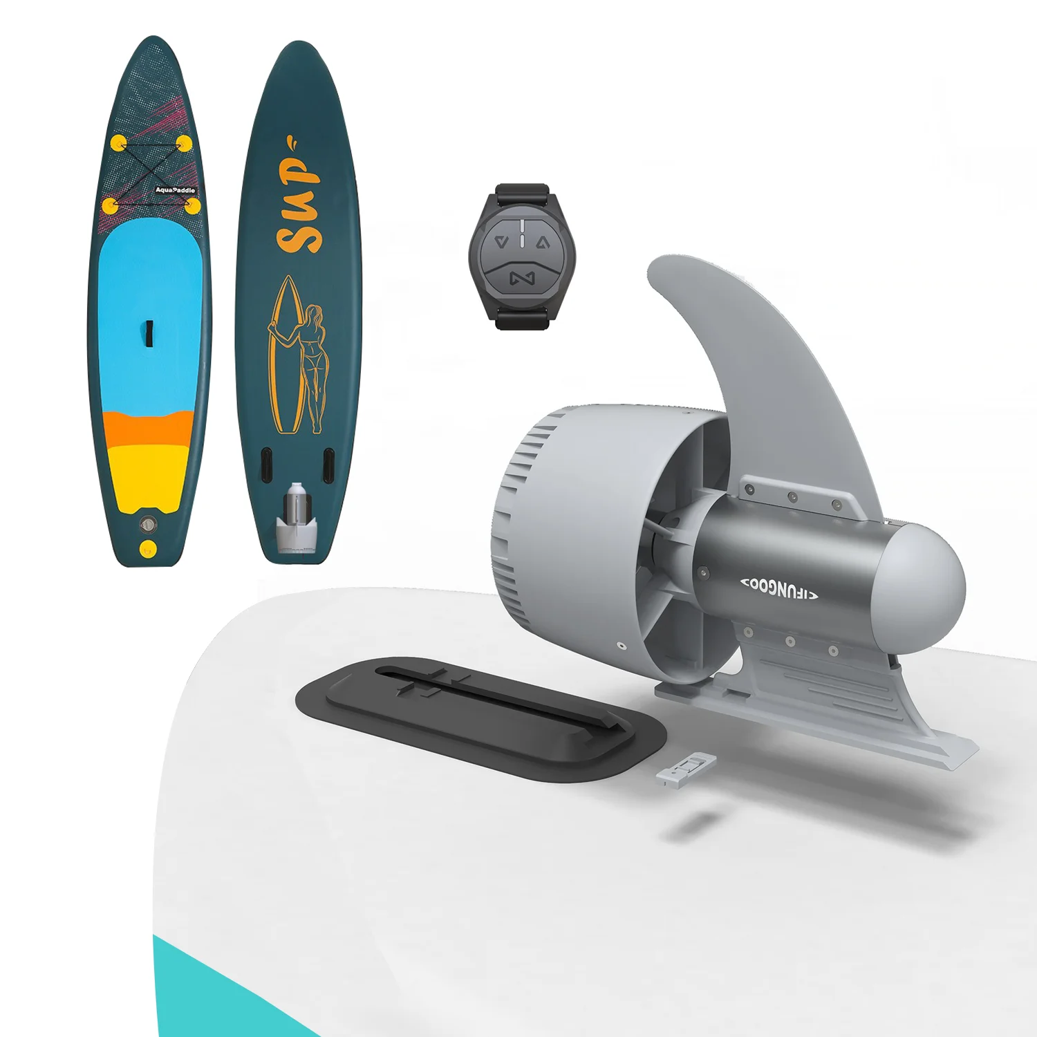 RS Y01 High Quality Electric Fin Propeller Long Endurance Paddle Board Thruster With Battery Waterplay Surfing Tool & Accessory
