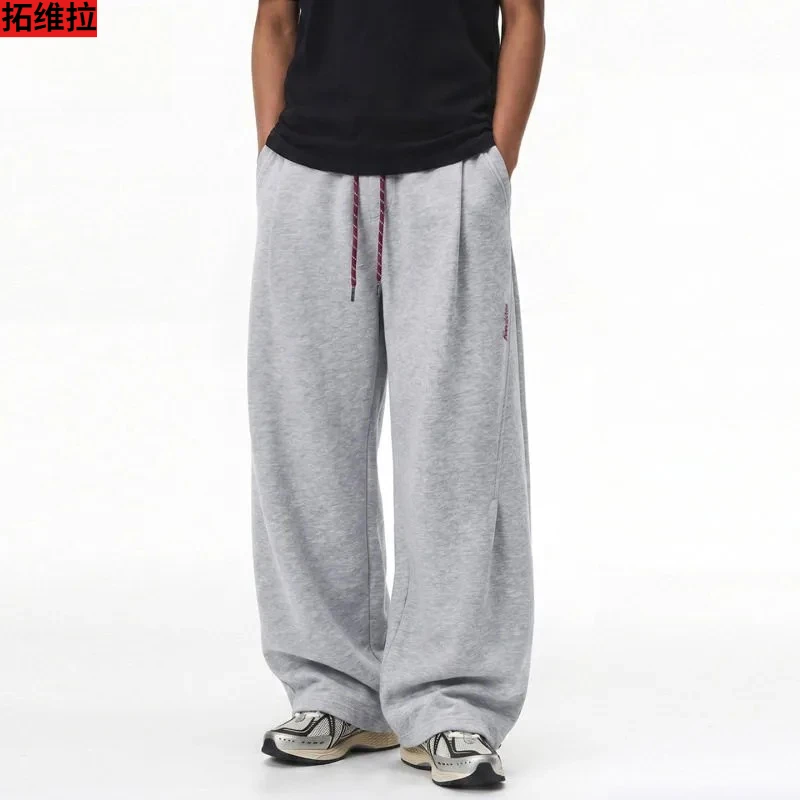 2026 New Style Spring-Autumn Straight-Fitting Loose-Fitting Sports Jogger Pants with Long Cuffs US/European size.