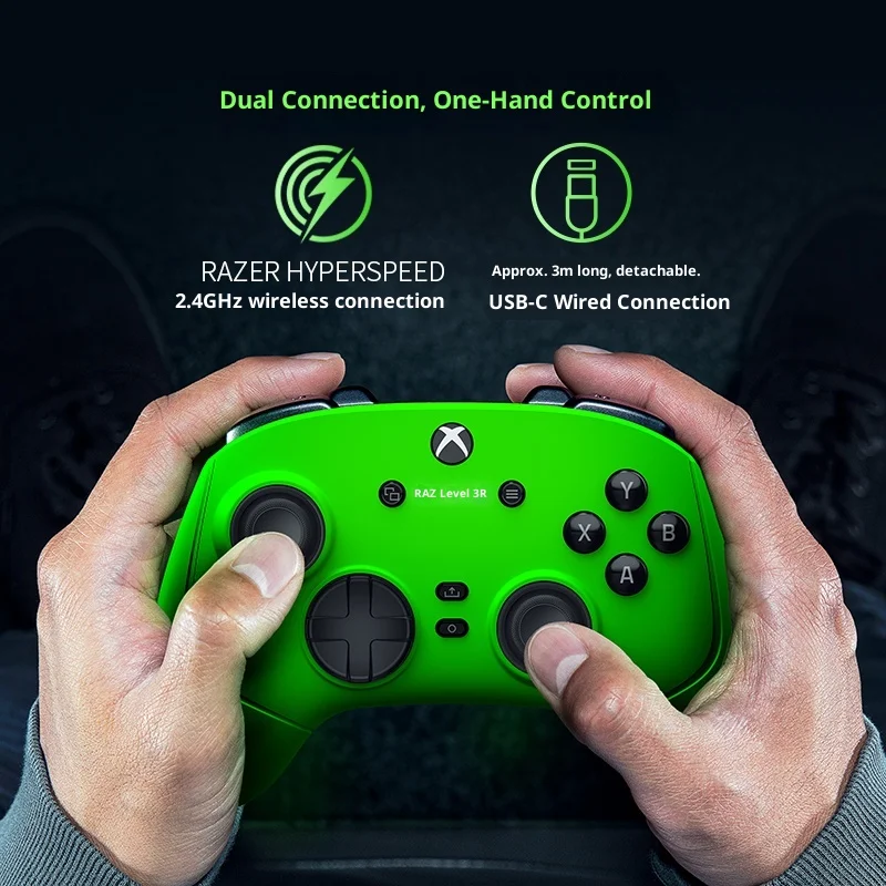 Razer WOLVERINEV3 Pro Wireless Game Controllers 2.4G 8KHz with Hall Joysticks Ergonomic Low Latency Gamepads for Windows XBOX PC