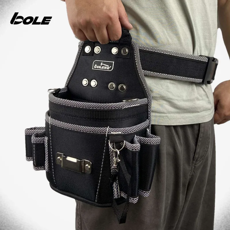 BOLE Tool Bag Electrician Special Tools Waist Bag Tool Organizer Belt Quick Hanging Work Package