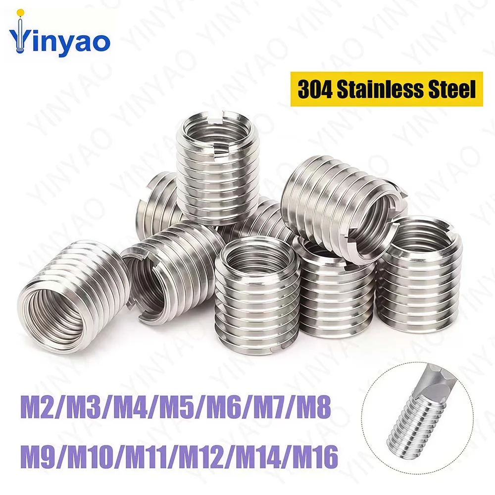 304 Stainless Steel Inside Outside Thread Adapter Screw Nuts Insert Converter Nut Coupler Bushing M2 M3 M4 M5 M6 M8 M10 M12 M16