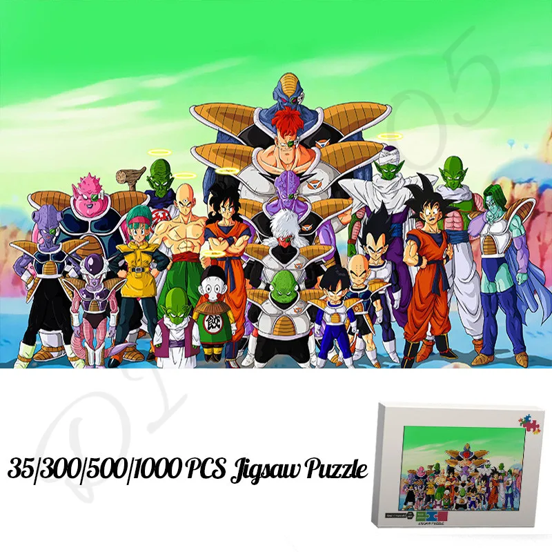 

Dragon Ball Full Characters Puzzles for Kids Bandai Japanese Anime 35 300 500 1000 Piece Wooden Jigsaw Puzzles Toys and Hobbies