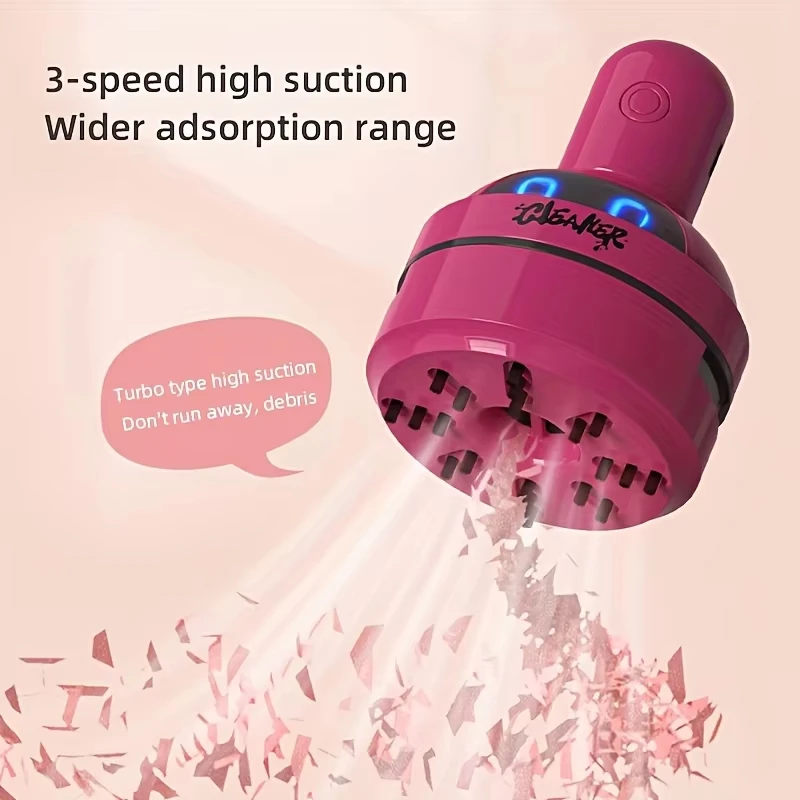 Mini Desktop Vacuum Cleaner Portable Usb Rechargeable 3speed Handheld Computer Dust Collector For Home Office Keyboards Cleaning view 4