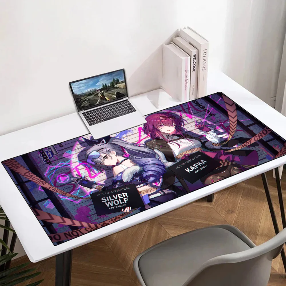 

Silver Wolf Honkai Star Rail Mousepad Mouse Mat Desk Mat With Pad Gaming Accessories Prime Gaming XXL Keyboard Pad Padding Mat