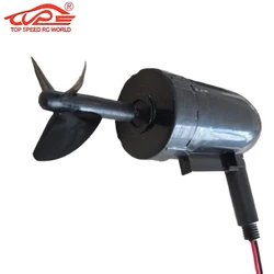 12V Underwater Thruster Motor Engine 10/13cm Waterproof Propulsor 3-Blade Submerged Propeller for RC Fishing Bait Boat Model