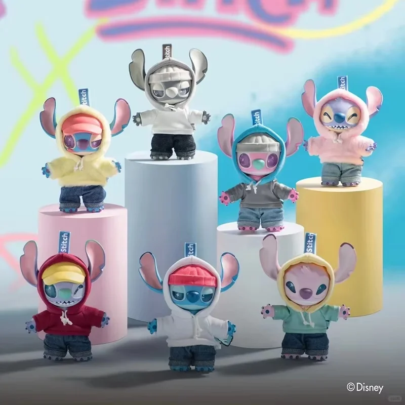 

Disney Stitch Gen Z уличная серия слепая коробка игрушка Коллекционное украшение для детской комнаты модный рождественский подарок официальный мультфильм