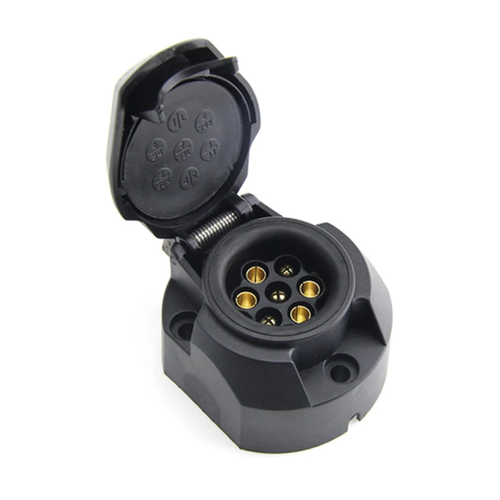 High Quality Hot Sale Brand New Car Socket Flush Mount Trailer Wiring Connector 7 Pin Kit Socket Adapter Caravan