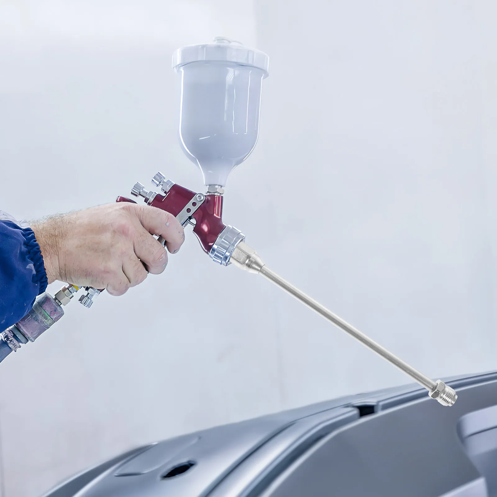 

2 шт. удлинительные штанги для безвоздушного распылителя краски, универсальные, улучшенные, для эффективной покраски высоких стен