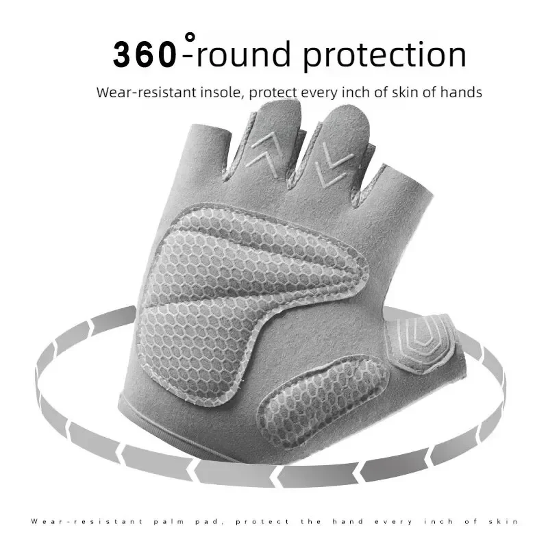 Guantes antideslizantes para hombre y mujer, manoplas deportivas para entrenamiento de culturismo, levantamiento de pesas, Yoga, 1 par