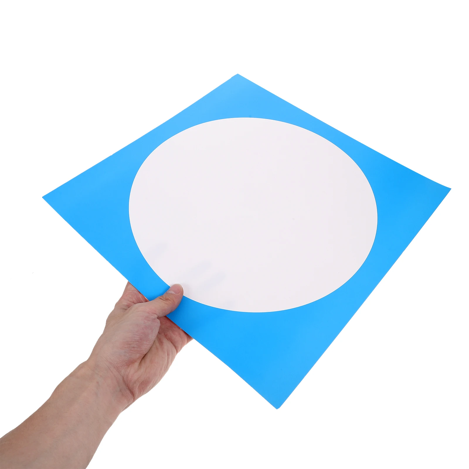 

10 Pcs 33cm External Square Internal Circle Mixed Colors Thick Cardstock Paper Durable Smooth For Painting Drawing DIY