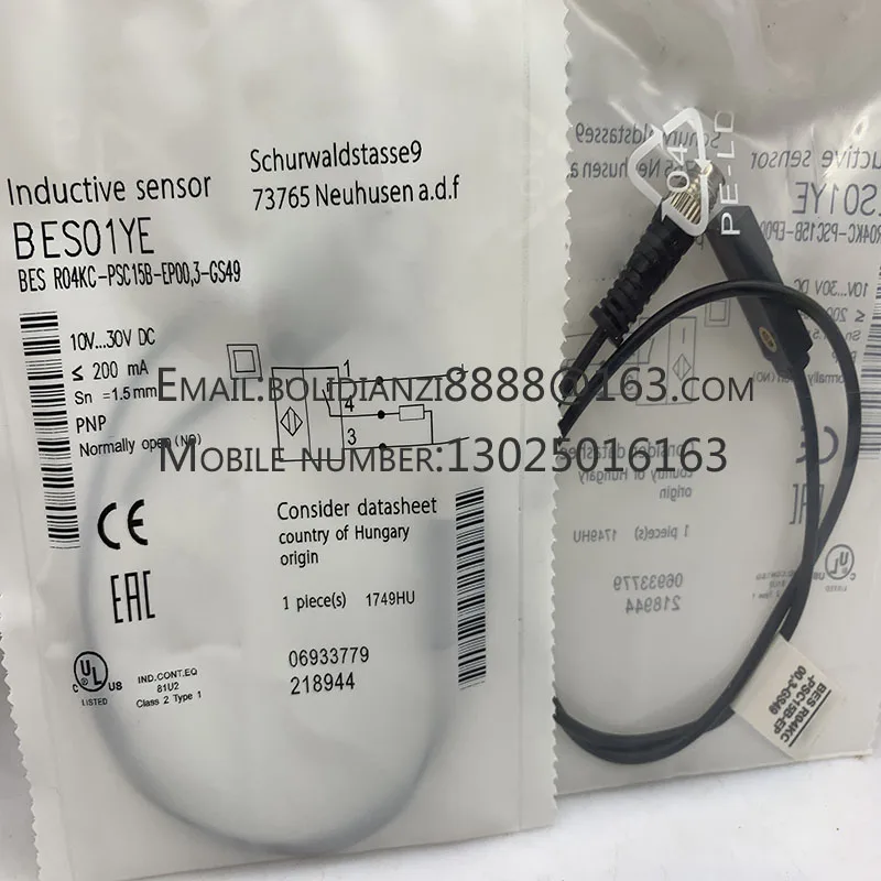 

Original proximity switch sensor BES01YE BES R04KC-PSC15B-EP00,3-GS49