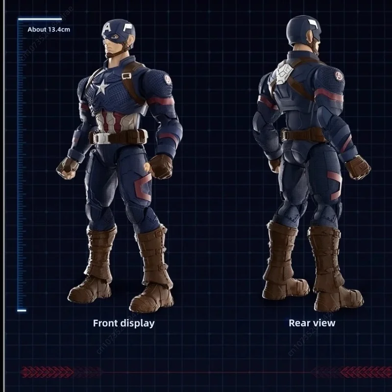 BLOKEES Klocki Konstrukcyjne Mężczyzna Marvel Comics Super Edition Kapitan Ameryka Ruchomy Model Zabawka Ozdoby Kolekcja Prezenty