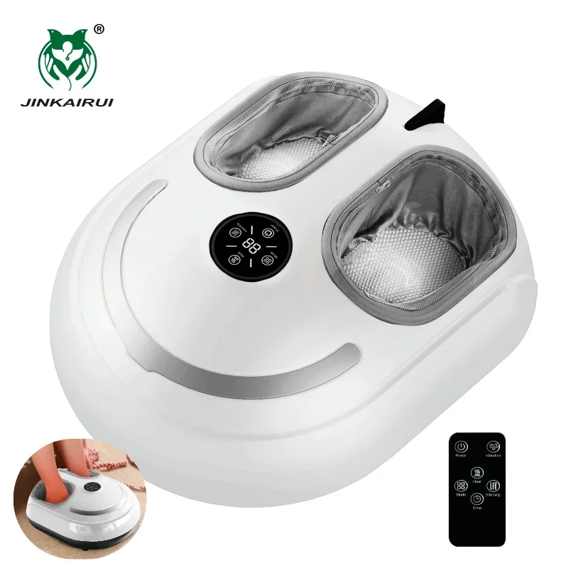 

JINKAIRUI Electric Foot Massager with Heating Shiatsu Remote Control Deep Kneading Relieve Fatigue Massager Ideal Gift